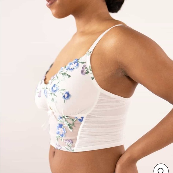 NWT Understance Paloma Wireless Bustier Bra - White 32 A/B - Picture 3 of 4